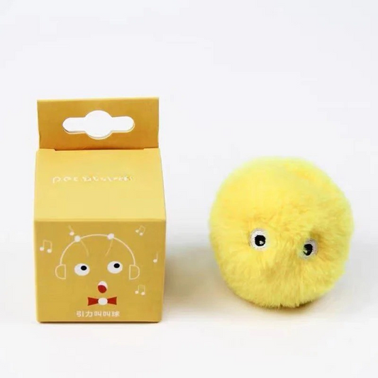 Interactive Smart Squeak Ball – Electric Catnip Plush Toy for Cats