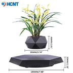 Levitating Plant Pot Magnetic Levitation Flower Pot Rotating Planters Suspension Floating Plant Succulents Potted for Home Livin