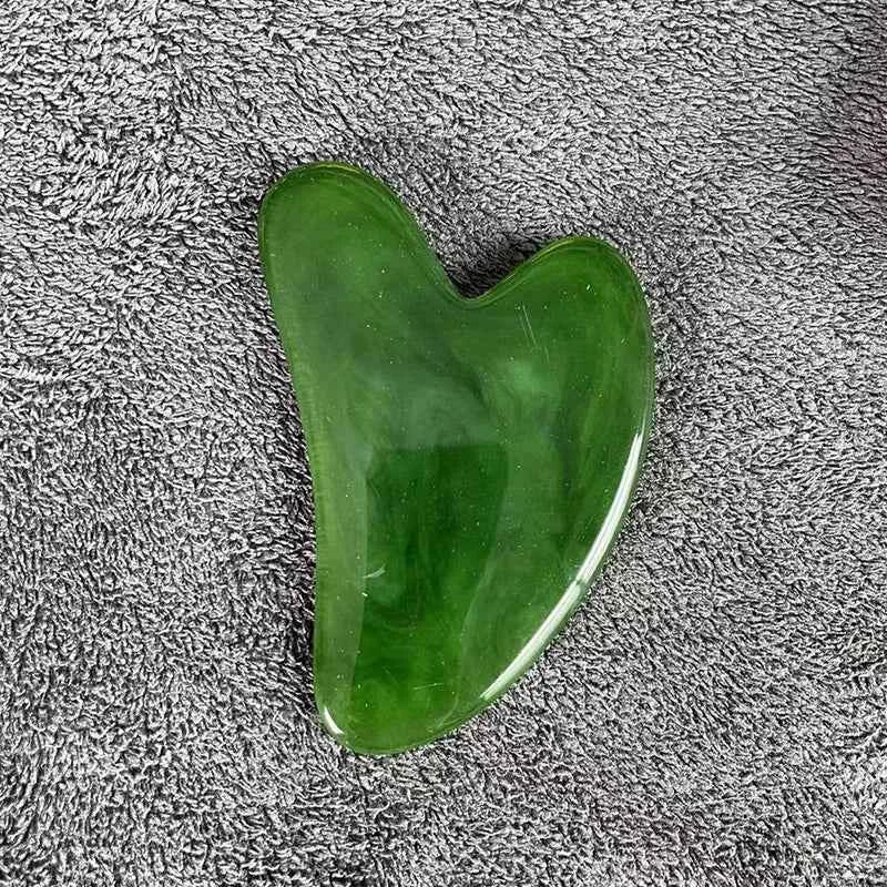 Gua Sha Massage Board for Face Rose Pink Guasha Plate Jade Face Massager Scrapers Tools for Face Neck Back Body