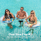 JOYIN 3 Pack Pool Floats, Pool Tube for Kids Swim Rings Inflatable Tubes, Floatie Ring Water Toys for Swimming, Summer Beach Party