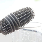 Silicone Milk Bottle Brush Cup Scrubber Glass Cleaner Kitchen Cleaning Tool Long Handle Drink Bottle Glass Cup Cleaning Brush