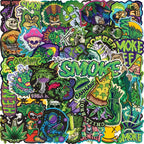 50pcs Leaves Stickers For Water Bottles, Vinyl Waterproof Stickers For Laptop, Skateboard, Computer For Teens Kids Girls Adults