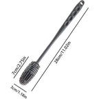 Silicone Milk Bottle Brush Cup Scrubber Glass Cleaner Kitchen Cleaning Tool Long Handle Drink Bottle Glass Cup Cleaning Brush