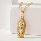 New Personalized Colorful Zircon Necklace Design, Fashionable, Light, Luxurious And Versatile, Popular Madonna Necklace