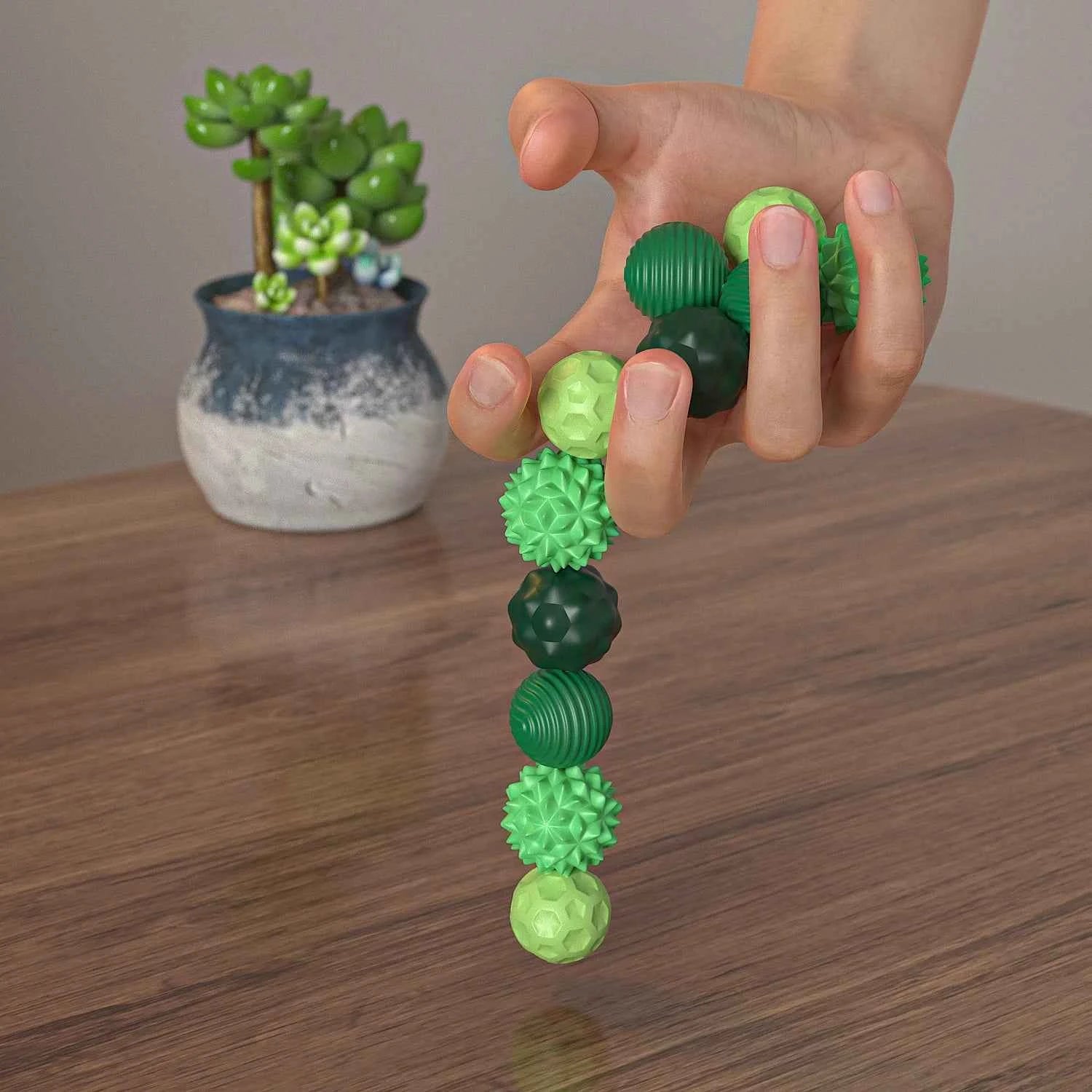 New Stress-Relief Magnetic Ball Toy Durable Rubber Fidget Spinner Toy Multicolor Novelty Relax Gadget for Adults and Youngsters