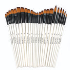 6pcs Artist Paint Brushes Set Artist Paintbrushes For Acrylic Oil Watercolor Acrylic Painting For Body Face Rock Canvas