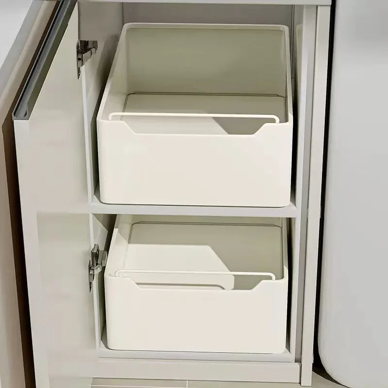 Pull-Out Kitchen Cabinet Organizer – Sliding Storage Drawer & Spice Rack
