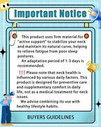 Cervical Neck Support Pillow Ergonomic Neck Relaxer Shoulder Support Stretching Pillow for Sleep Relaxation