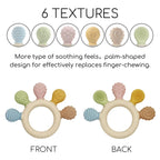 Silicone Baby Teether – Sensory Chew Beads for Anxiety & Teething Relief, 0-12 Months