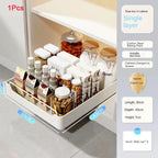 Pull-Out Kitchen Cabinet Organizer – Sliding Storage Drawer & Spice Rack