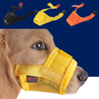 Adjustable Mesh Dog Muzzle – Anti-Barking & Anti-Biting Breathable Mouth Cover for Small & Medium Dogs