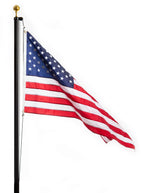 EZ Pole Sectional Flagpole - Made in USA - 5 Year Warranty