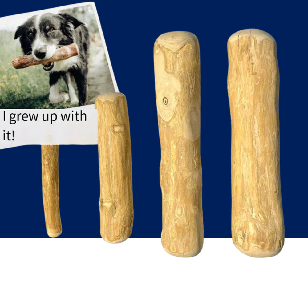 Coffee Wooden Dog Chew Stick – Tooth Pressure Relief Toy