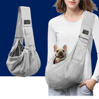 Cotton Dog Sling Carrier – Crossbody Travel Bag