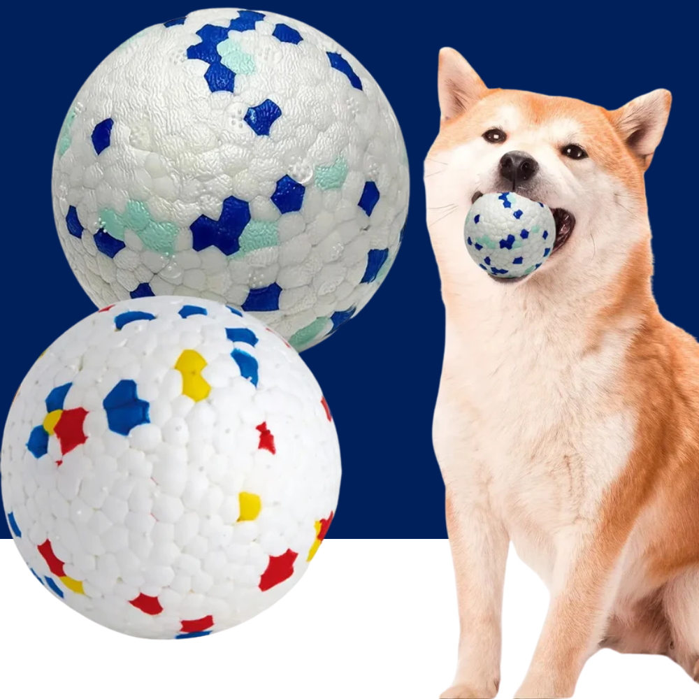 Durable Chew Ball Dog Toy – Interactive Teeth Cleaning Ball