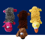 Durable Squeaky Dog Plush Toy – Animal Shape Chew Toy for Small Dogs & Puppies