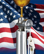 Aluminum Flagpole - External Rope - Heavy Duty, Lifetime Warranty | Made in USA