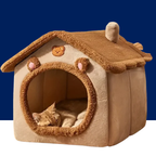 Foldable Pet House – Washable Bed for Small Dogs & Medium Cats