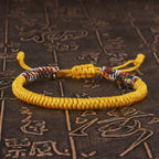 Tibetan Buddhist Bracelet Unisex Handmade Braided King Kong Knot Colorful String Bracelets for Women Men Lovers Lucky Jewelry