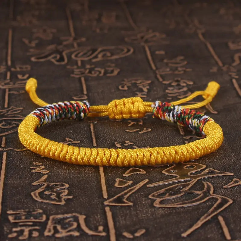 Tibetan Buddhist Bracelet Unisex Handmade Braided King Kong Knot Colorful String Bracelets for Women Men Lovers Lucky Jewelry
