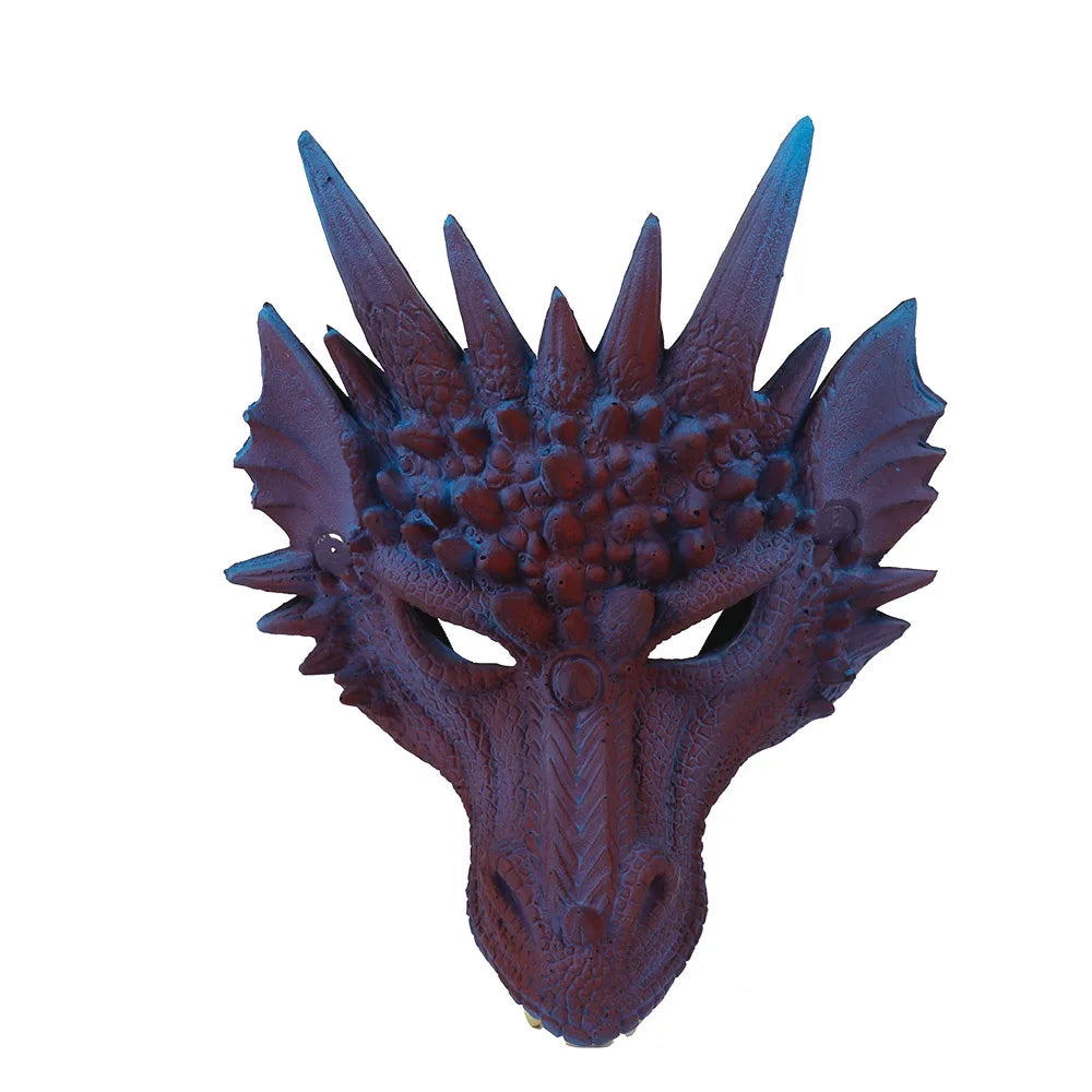 Adult Halloween Decoration Carnival Party Animal Costume Dragon Cosplay Masquerade Face Mask and Wings
