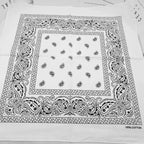 New Design Fashion Hip Hop Cotton Bandana Square Cashew Scarf Headband Tie Dye Black Red Paisley Gifts For Women/Men/Boys/Girls