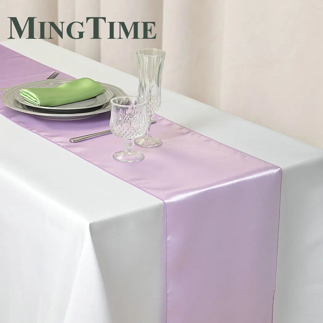 Satin Table Runner 30cm X 275cm Wedding Party Supply Christmas Home Modern Coffee Dining Luxury Table Decoration 12" X 108"