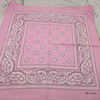 New Design Fashion Hip Hop Cotton Bandana Square Cashew Scarf Headband Tie Dye Black Red Paisley Gifts For Women/Men/Boys/Girls