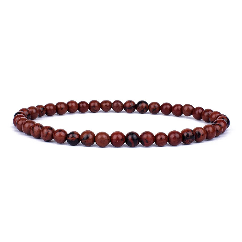 4mm 6mm Mini Energy Charm Bracelet Natural Stone Beads Yoga Healing Bracelet Jewelry for Women Men Best Friend Gift Dropshipping