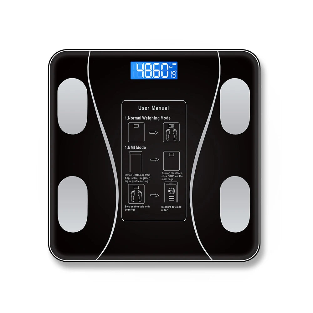 Smart Body Fat Scale – Wireless Digital Bathroom Weight & Analyzer