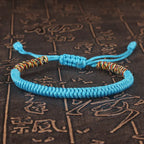 Tibetan Buddhist Bracelet Unisex Handmade Braided King Kong Knot Colorful String Bracelets for Women Men Lovers Lucky Jewelry