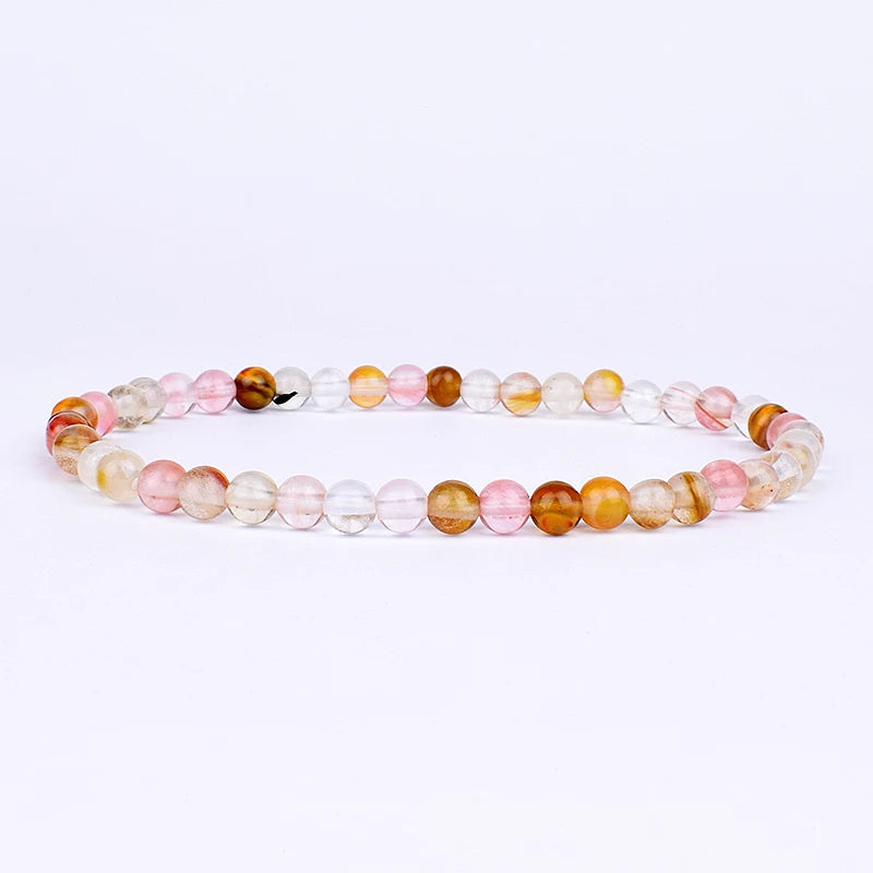 4mm 6mm Mini Energy Charm Bracelet Natural Stone Beads Yoga Healing Bracelet Jewelry for Women Men Best Friend Gift Dropshipping