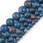 Natural Turquoises Howlite Stone Sediment Jaspers Round Loose DIY Beads for Jewelry Making Christmas Gift Bracelets 15'' 4-12mm