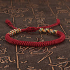 Tibetan Buddhist Bracelet Unisex Handmade Braided King Kong Knot Colorful String Bracelets for Women Men Lovers Lucky Jewelry