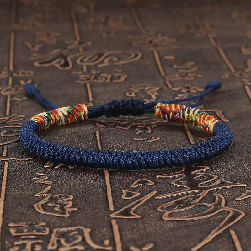 Tibetan Buddhist Bracelet Unisex Handmade Braided King Kong Knot Colorful String Bracelets for Women Men Lovers Lucky Jewelry