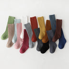 Spainish Children Socks Stripe Boys And Girls Cotton Sock Breathable Knee High Baby Long Socks School Uniform Socks 0-7Years