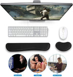 Ergonomic Mouse Pad with Wrist Rest – Non-Slip Base Mousepad for Office, Gaming, PC & Laptop