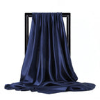 Luxury Satin Silk Feel Scarf for Women Hijab Shawl & Head Wrap