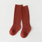 Spainish Children Socks Stripe Boys And Girls Cotton Sock Breathable Knee High Baby Long Socks School Uniform Socks 0-7Years