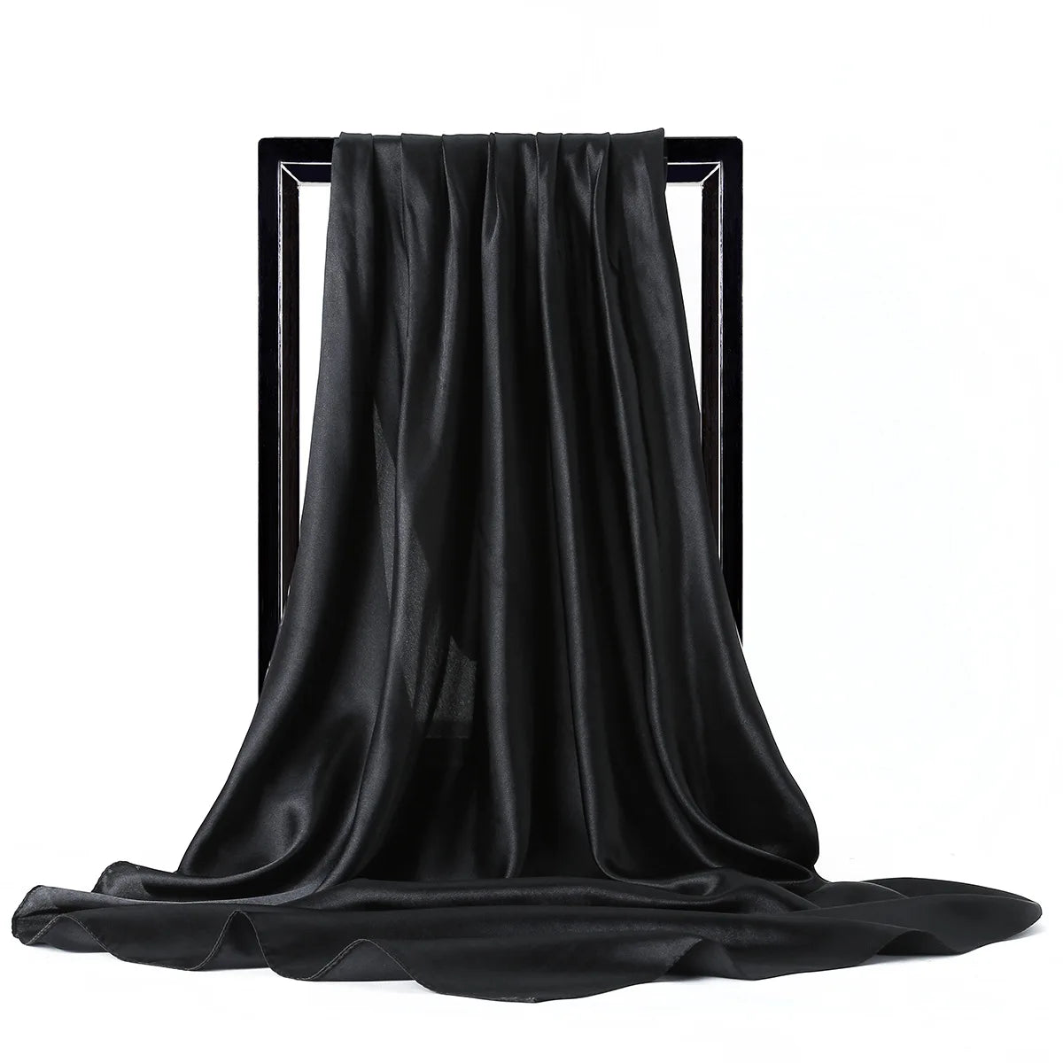 Luxury Satin Silk Feel Scarf for Women Hijab Shawl & Head Wrap