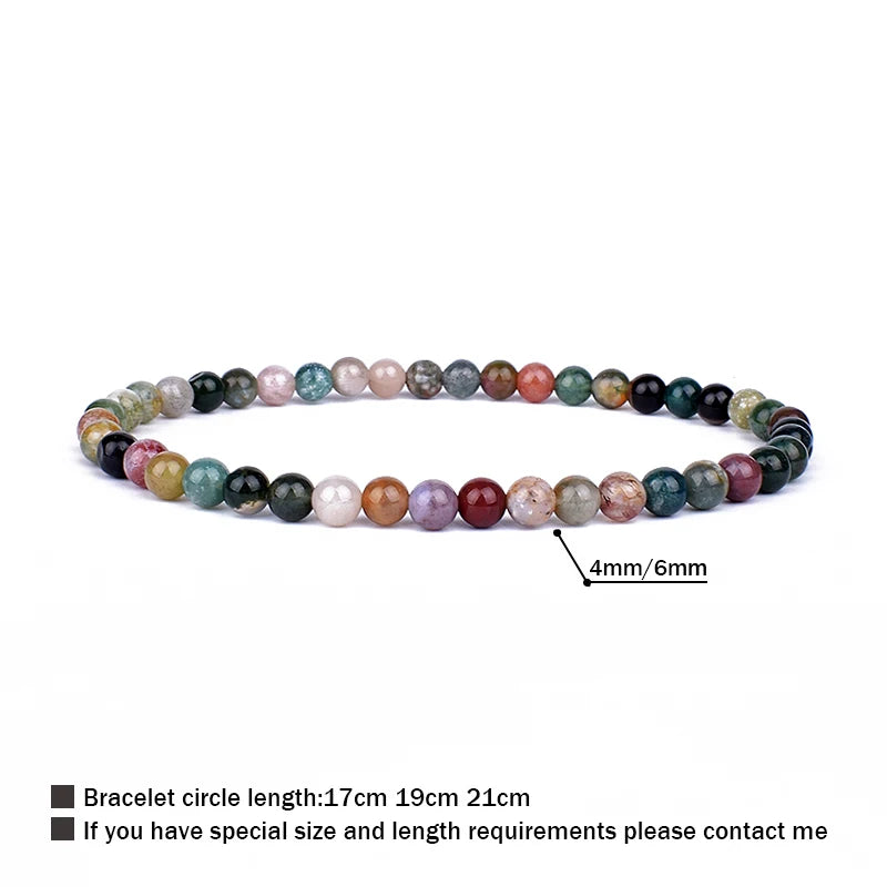 4mm 6mm Mini Energy Charm Bracelet Natural Stone Beads Yoga Healing Bracelet Jewelry for Women Men Best Friend Gift Dropshipping
