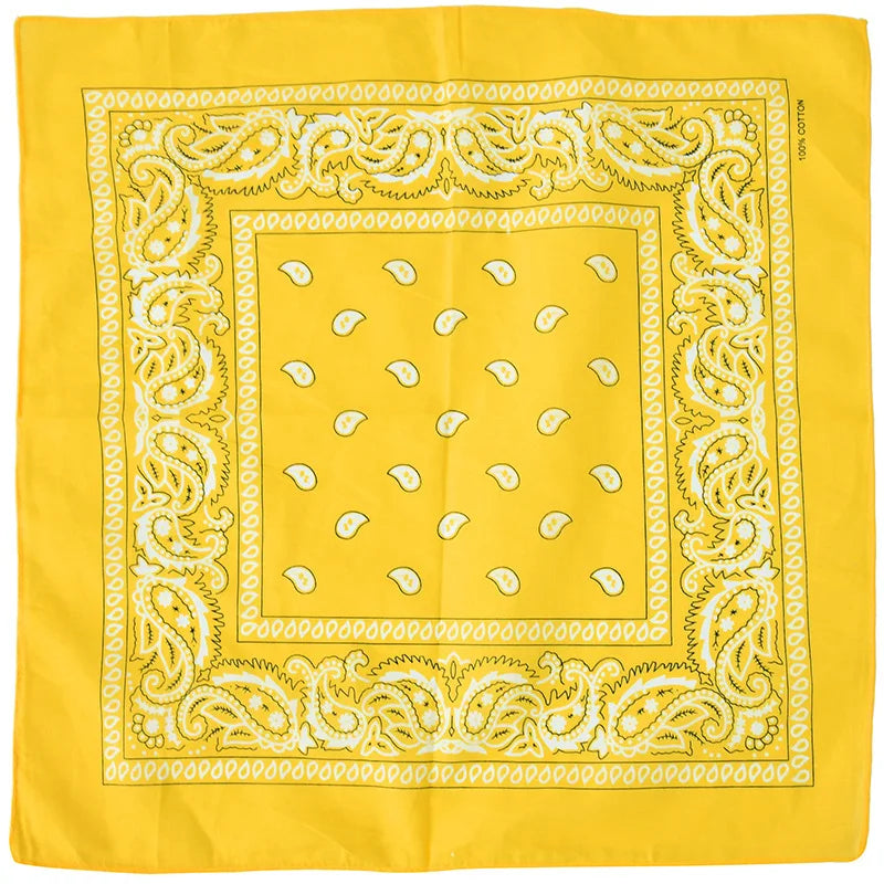 Hot Sell Kerchief Bandana Hip Hop Fashion Headband Neck Scarf Sports Headwear Wrist Wraps Head Square Scarves