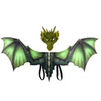 Adult Halloween Decoration Carnival Party Animal Costume Dragon Cosplay Masquerade Face Mask and Wings