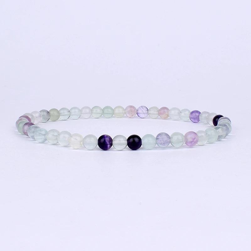 4mm 6mm Mini Energy Charm Bracelet Natural Stone Beads Yoga Healing Bracelet Jewelry for Women Men Best Friend Gift Dropshipping
