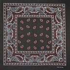 New Design Fashion Hip Hop Cotton Bandana Square Cashew Scarf Headband Tie Dye Black Red Paisley Gifts For Women/Men/Boys/Girls
