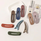 Korean Frosted Large Hair Clips For Women Girl Hair Accesories Fashion Color Solid Acrylic Hairpins Toothed Non-slip BB Barrette