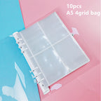A7/A6/A5 Rose Golden Purple Blue Glittery Bling Binder Notebook Cover Diary Agenda Planner Paper Cover School Stationery
