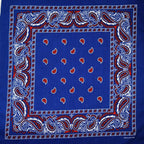 New Design Fashion Hip Hop Cotton Bandana Square Cashew Scarf Headband Tie Dye Black Red Paisley Gifts For Women/Men/Boys/Girls