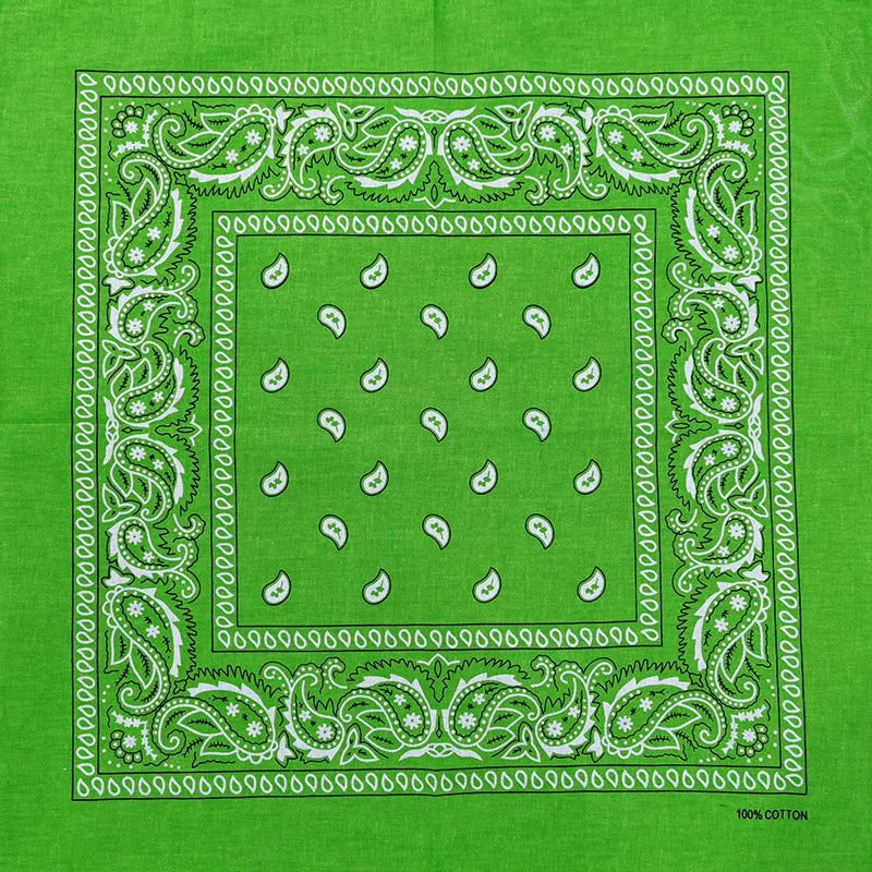New Design Fashion Hip Hop Cotton Bandana Square Cashew Scarf Headband Tie Dye Black Red Paisley Gifts For Women/Men/Boys/Girls