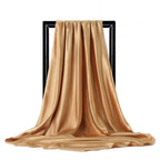 Luxury Satin Silk Feel Scarf for Women Hijab Shawl & Head Wrap